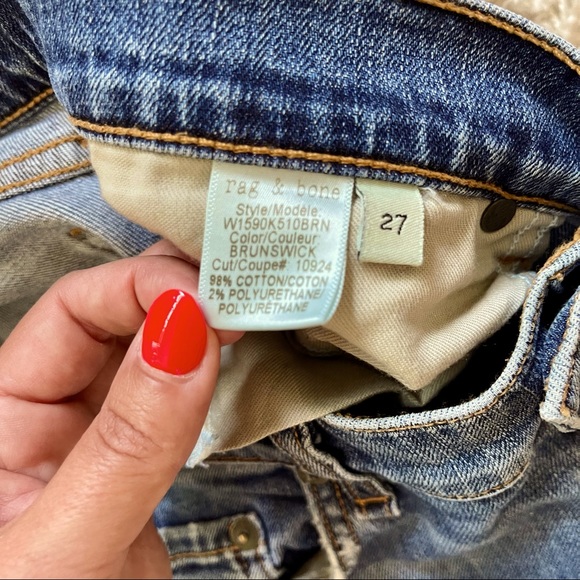 Rag & Bone The Dre Jeans in Brunswick - Picture 8 of 8